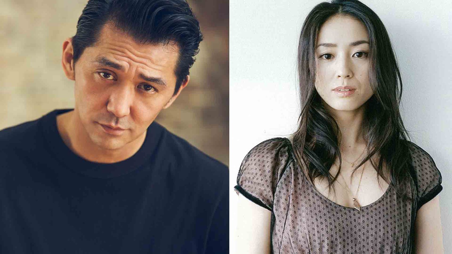 左から村上淳、中村優子。