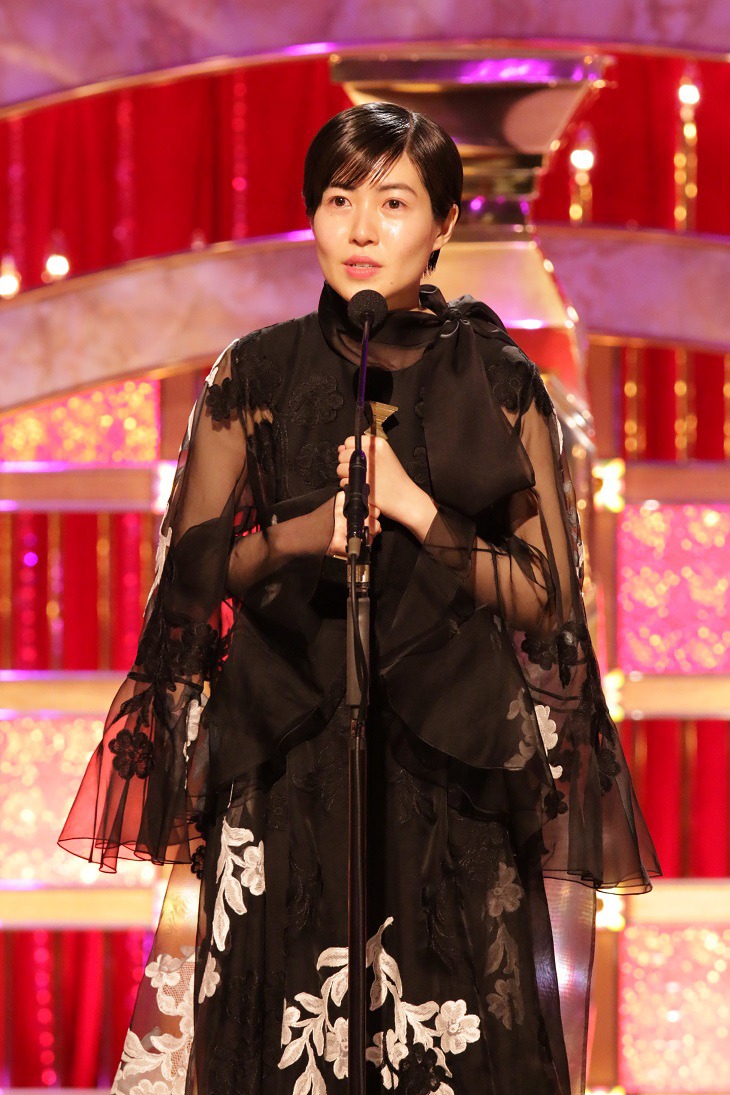 第43回日本アカデミー賞で最優秀主演女優賞を受賞したシム・ウンギョン。(c)日本アカデミー賞協会