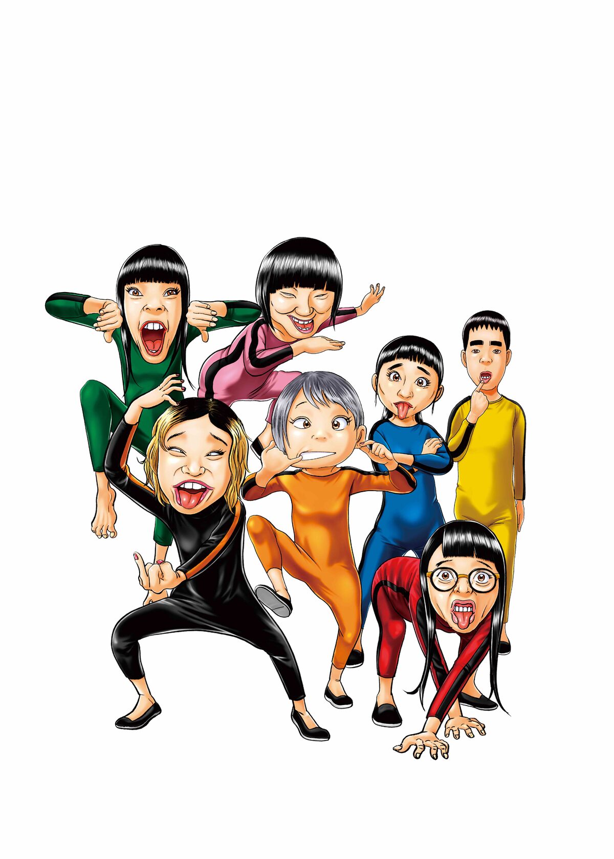 Bishが 浦安鉄筋家族 Ed曲を担当 原作者 浜岡賢次がメンバー描き下ろし コメントあり 映画ナタリー