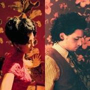 「花様年華」（左）と、「ジョン・F・ドノヴァンの死と生」のオマージュカット（右）。