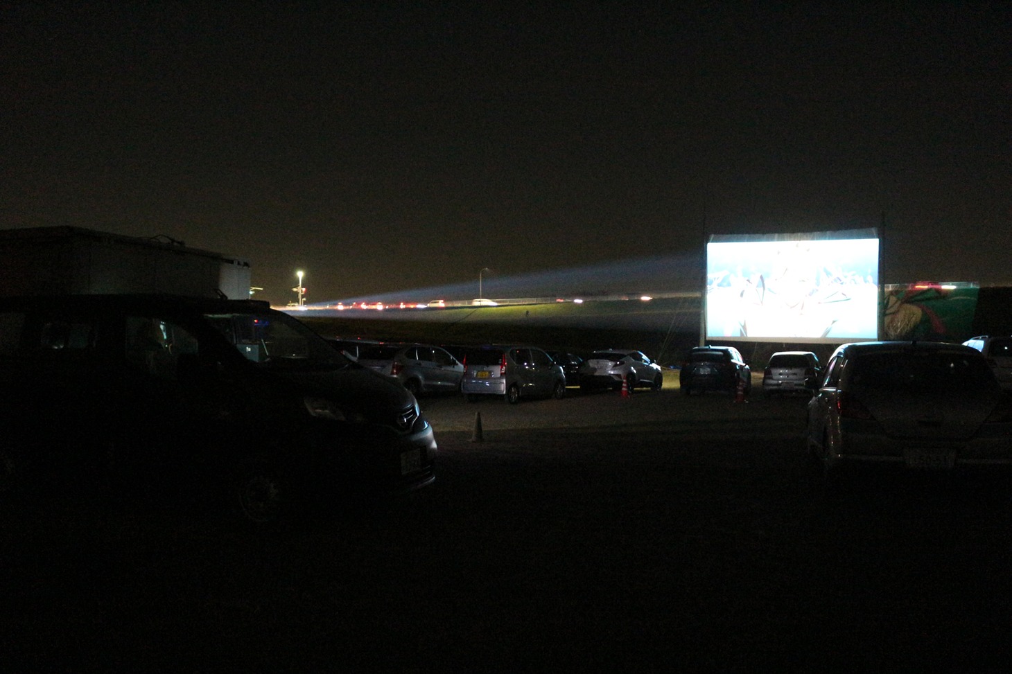 「DRIVE IN THEATER 02 in KAWAGOE」の様子。