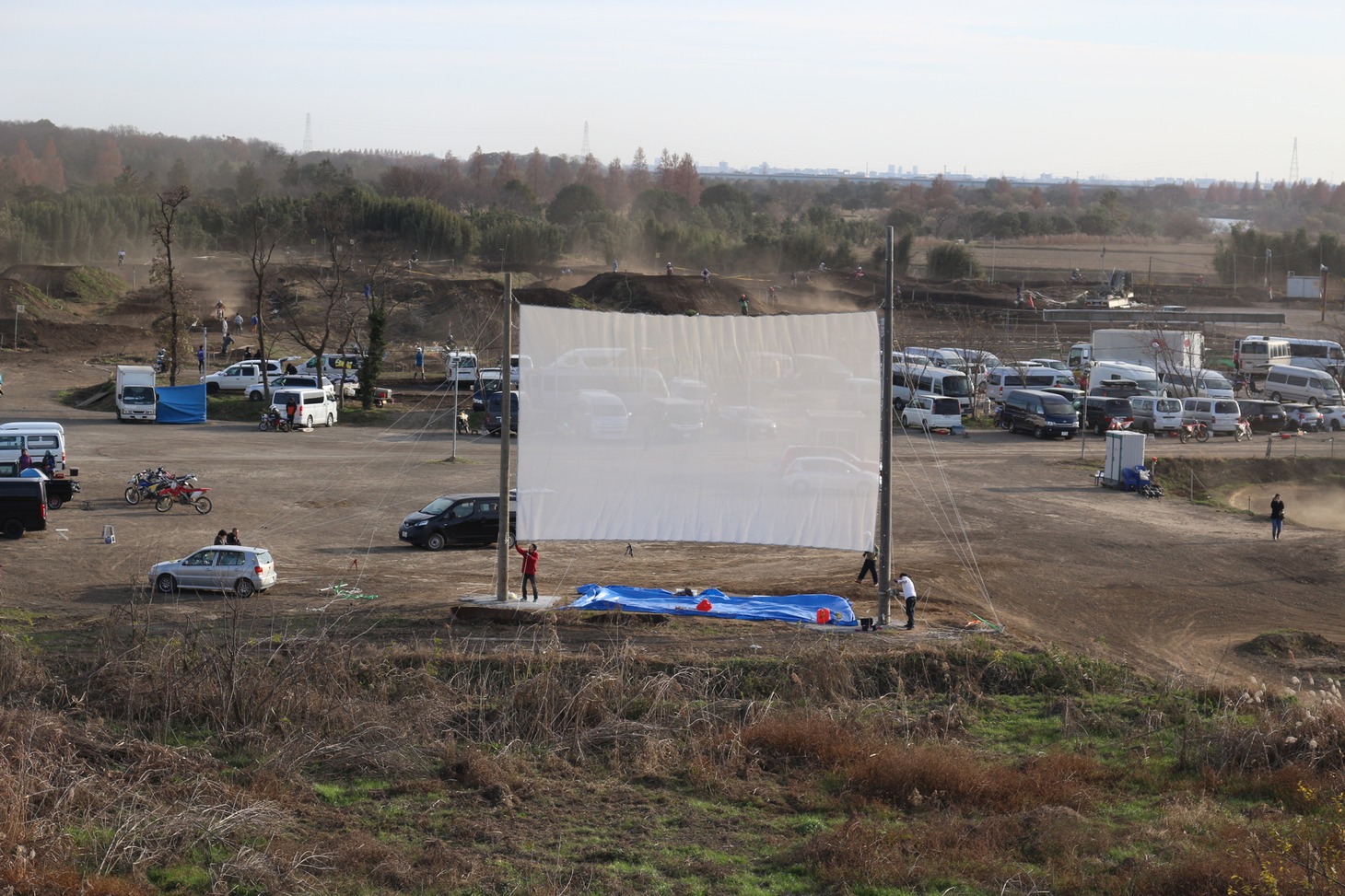 「DRIVE IN THEATER 02 in KAWAGOE」の様子。