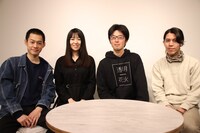 左から高橋雄祐、東野瑞希、三浦賢太郎、MCの折田侑駿。