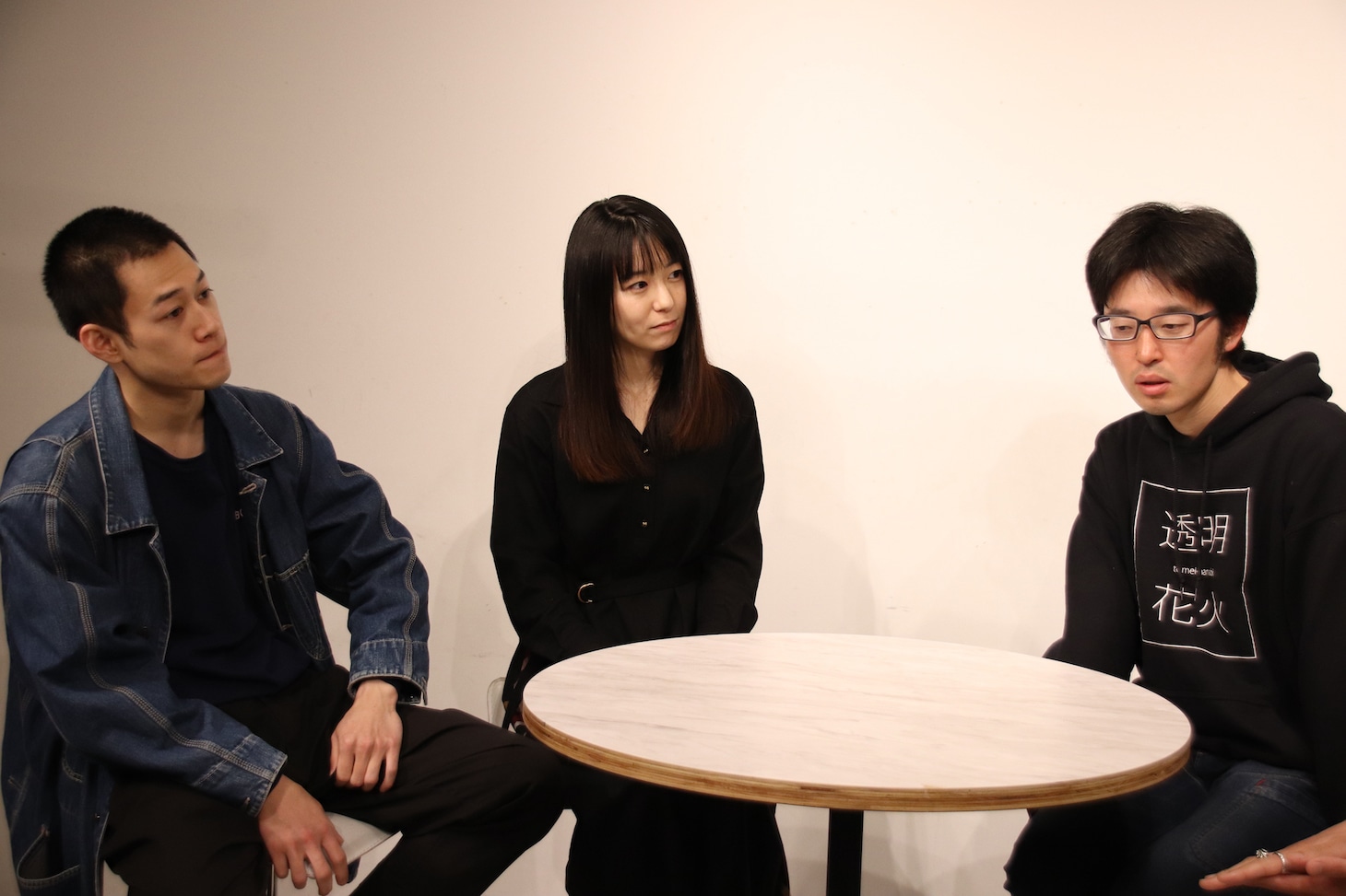 左から高橋雄祐、東野瑞希、三浦賢太郎。