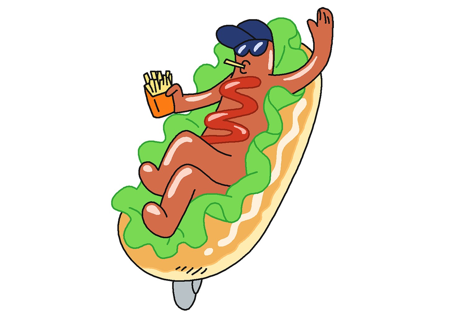 レキシが演じる食料大臣。