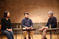 左から月永理絵、徐昊辰、森直人。