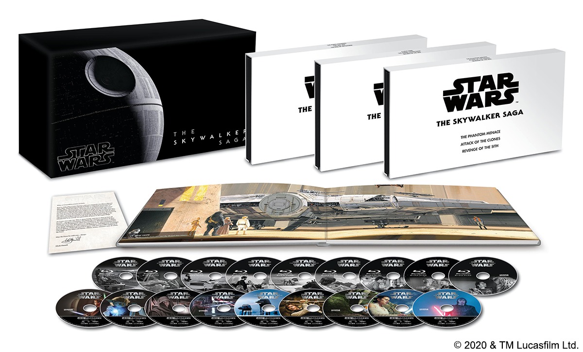 「スター・ウォーズ スカイウォーカー・サーガ 4K UHD コンプリートBOX」展開図