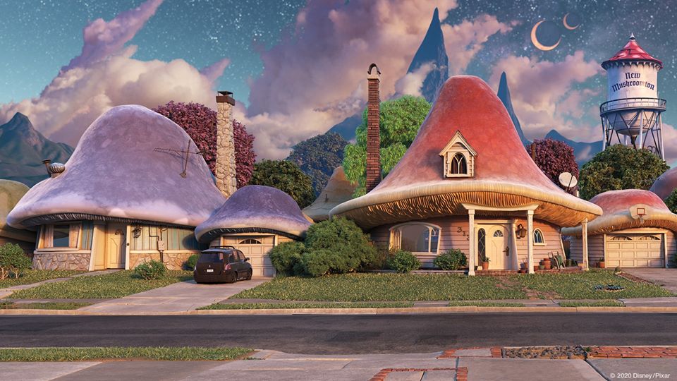 ディズニー・スタジオ（アニメーション）公式Twitterアカウントが配布した「2分の1の魔法」背景素材。