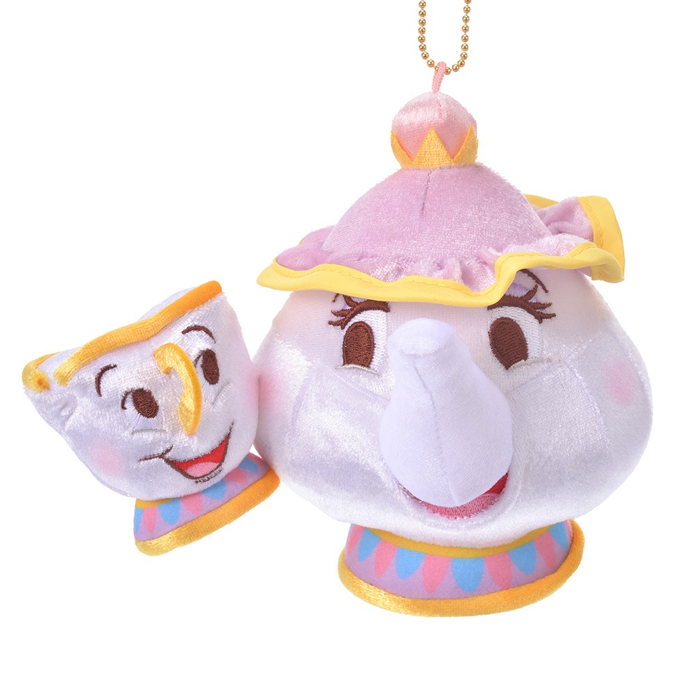 ポット夫人とチップ ぬいぐるみキーホルダー・キーチェーン（税込2750円）
