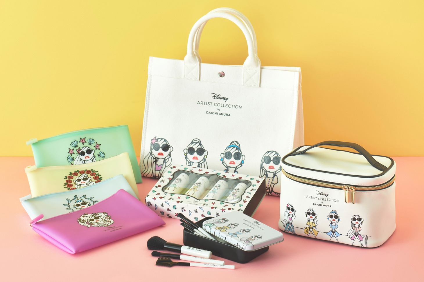 「DISNEY ARTIST COLLECTION by DAICHI MIURA」アイテムの一部。