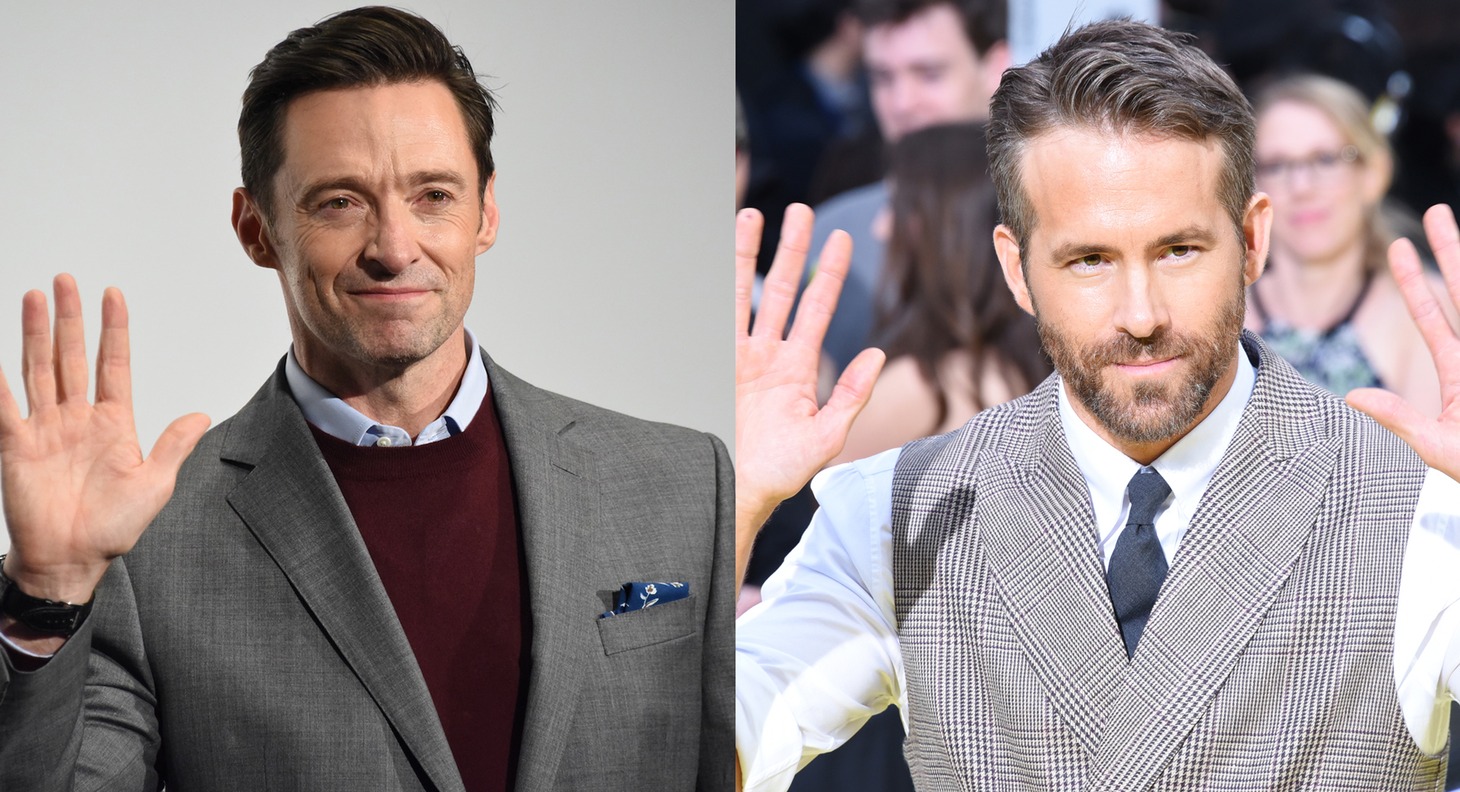 左からヒュー・ジャックマン、ライアン・レイノルズ。