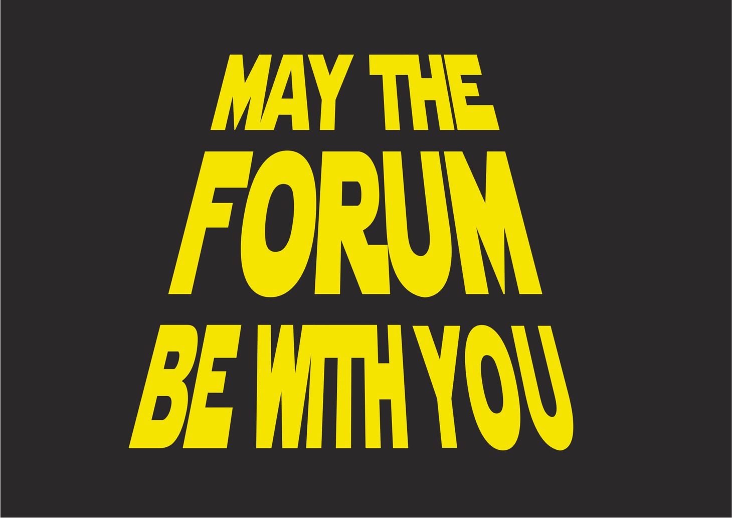 「MAY THE FORUM」Tシャツデザイン