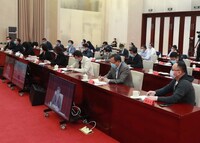国家電影局ビデオ会議の様子。