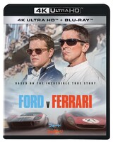 「フォードvsフェラーリ」4K Ultra HD Blu-rayのジャケット。