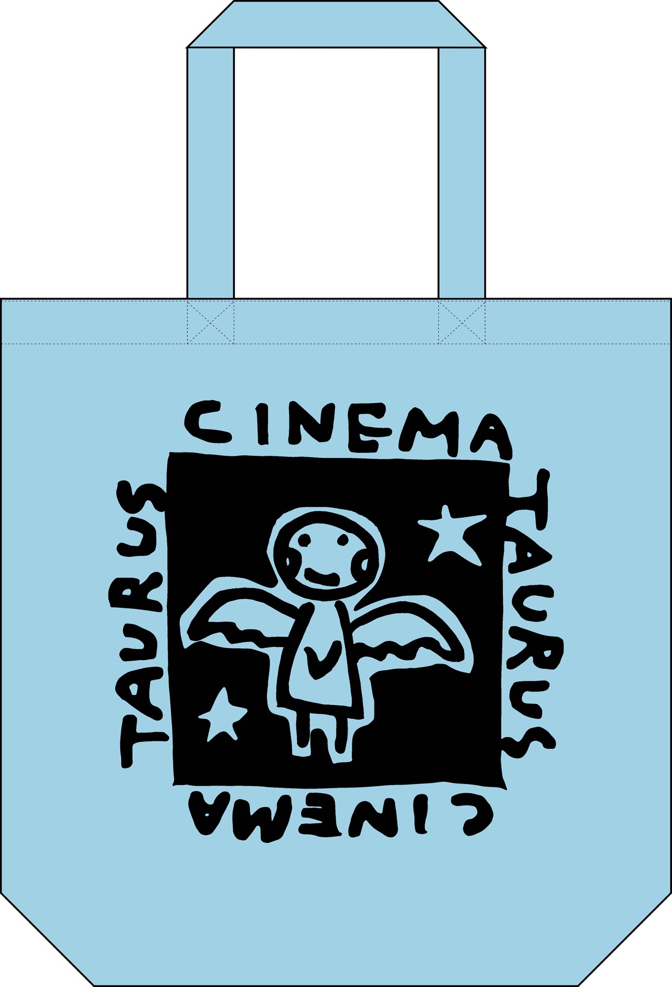オリジナルトートバッグ・ライトブルー（税込2200円）