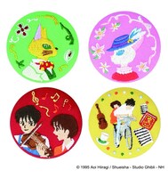 「耳をすませば」刺繍ブローチコレクションの一部。