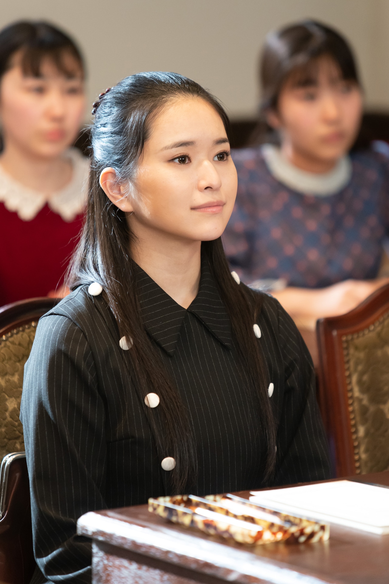 「エール」より、小南満佑子演じる夏目千鶴子。