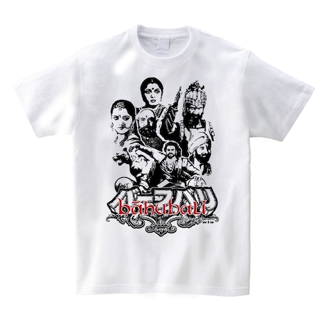 「バーフバリ」のオフィシャルTシャツ。