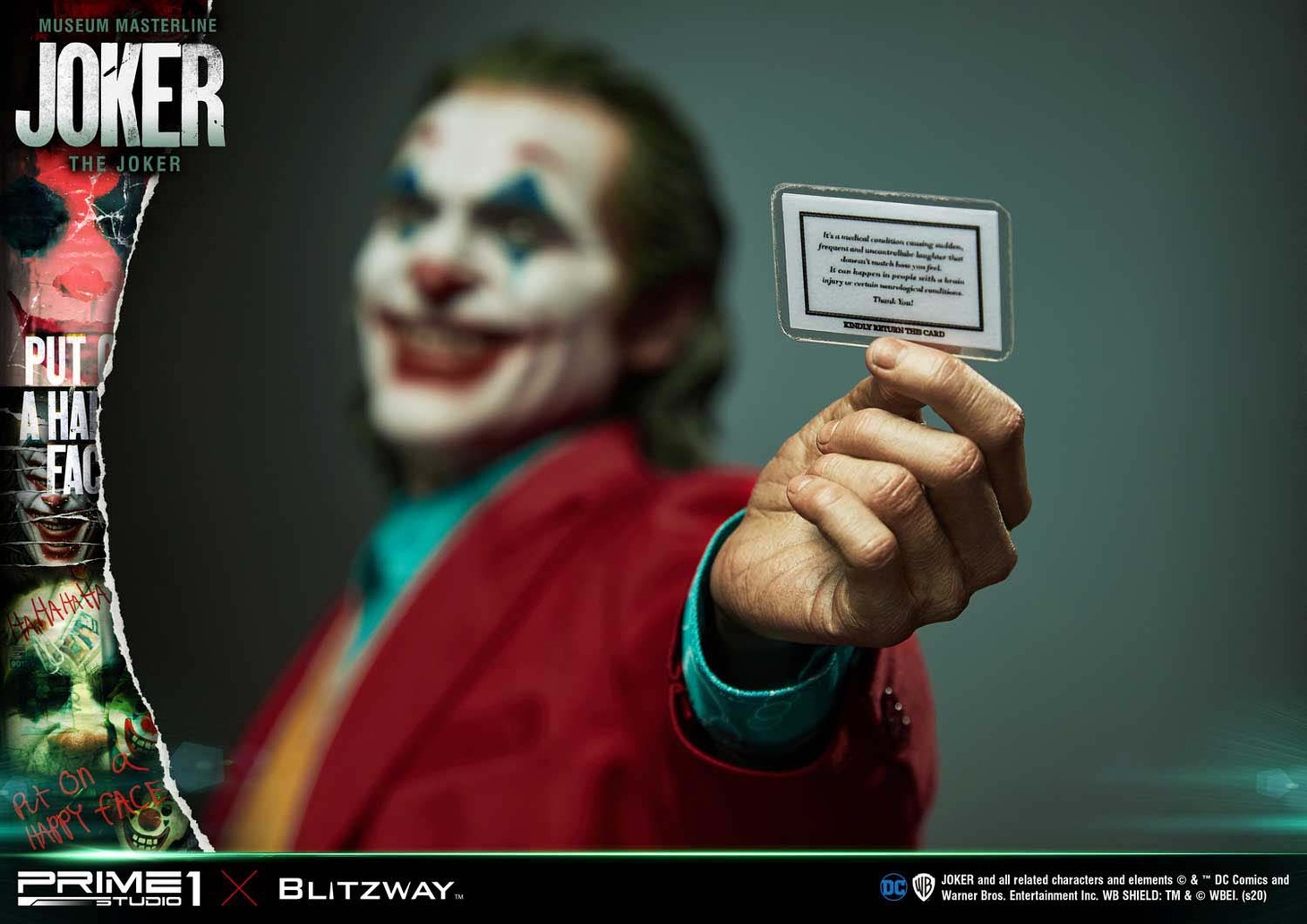 「ミュージアムマスターライン / JOKER: ジョーカー 1/3 スタチュー」の付属アクセサリー。