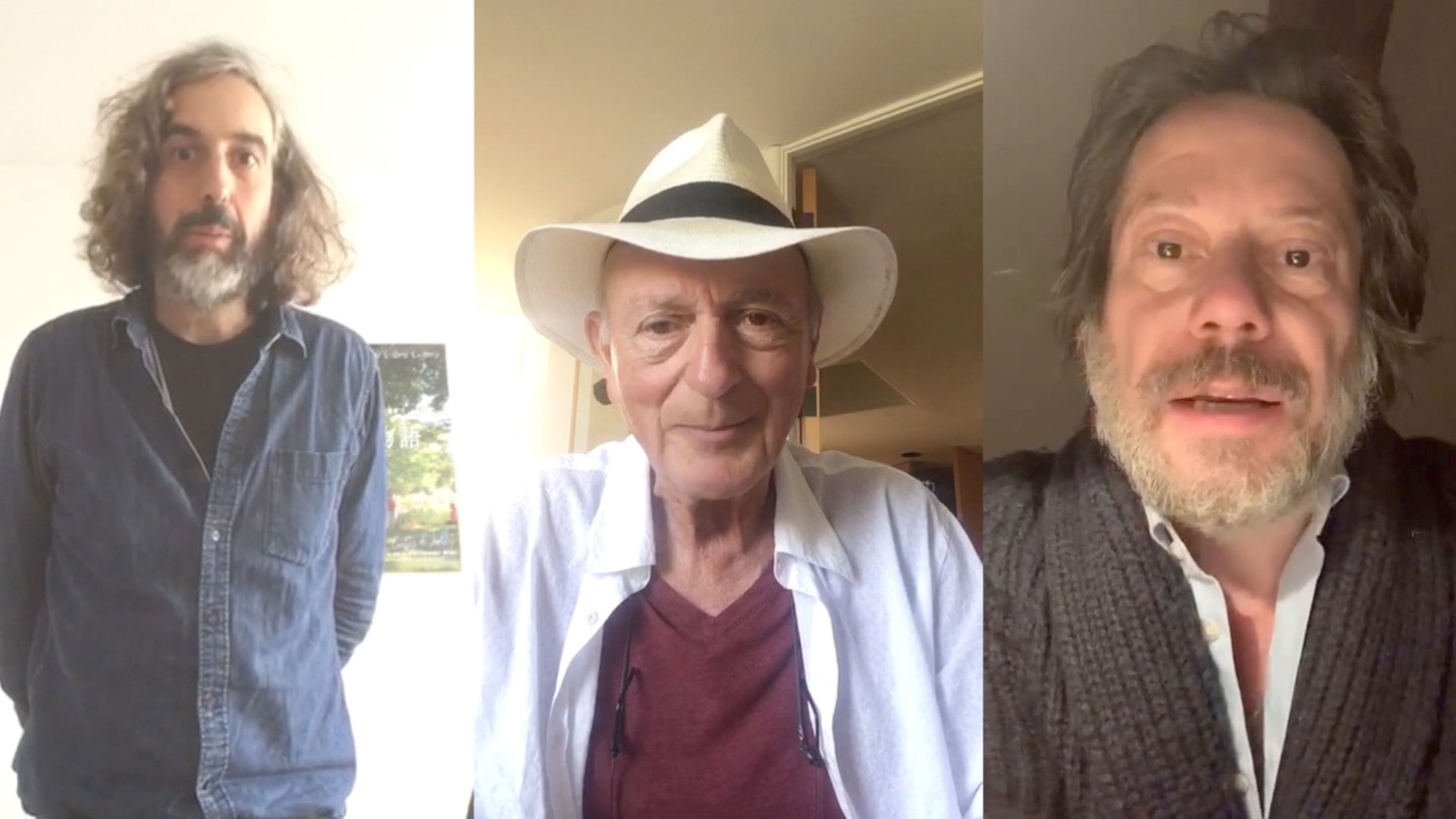 左からギヨーム・ブラック、パーシー・アドロン、マチュー・アマルリック。