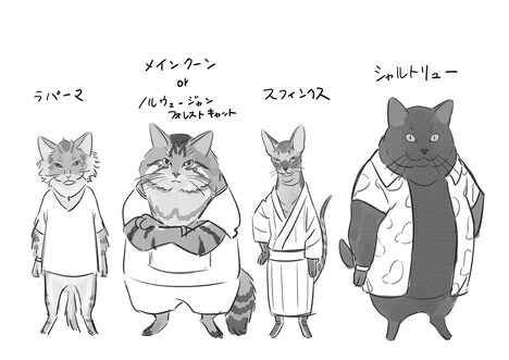 「泣きたい私は猫をかぶる」設定画