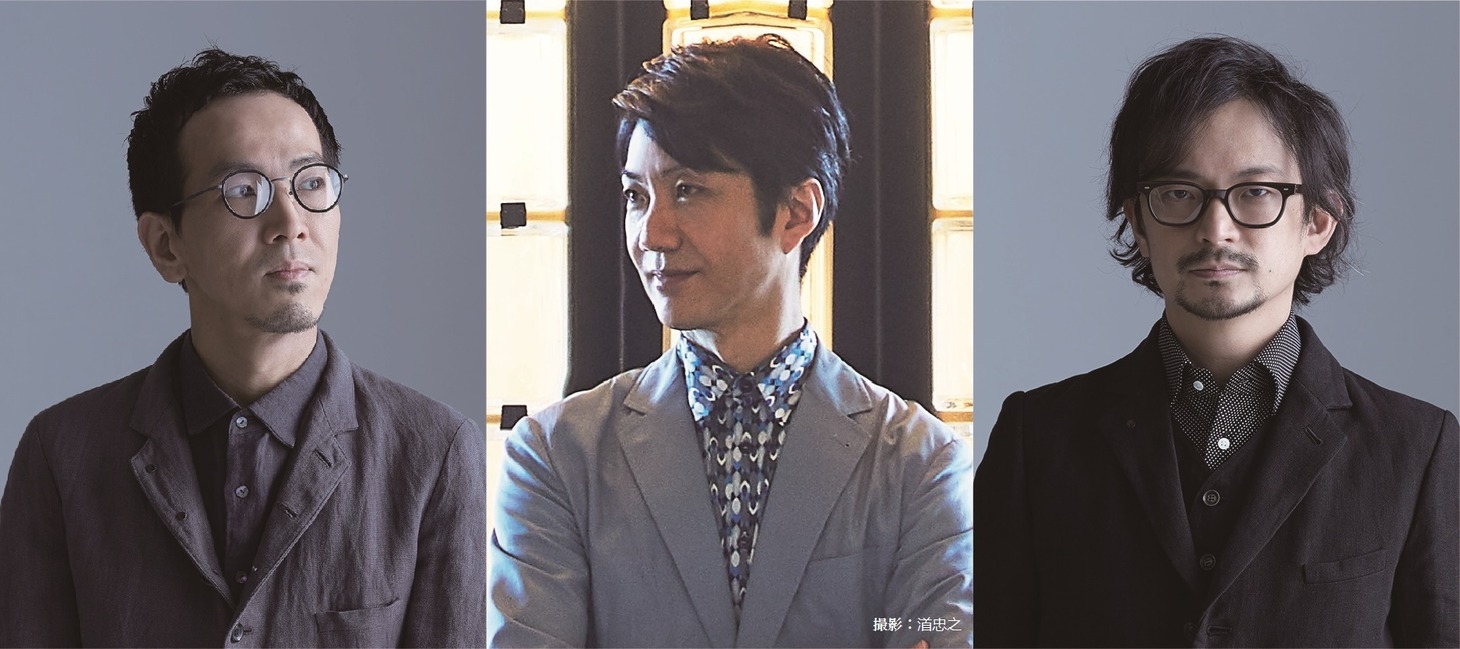 左から石橋素、野村萬斎、真鍋大度。