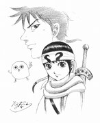 原泰久の描き下ろしイラスト。