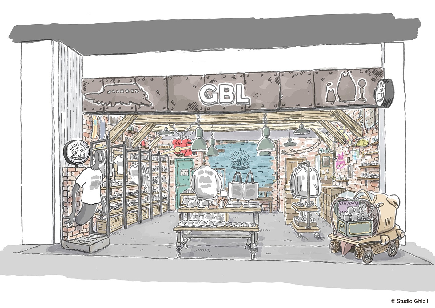 GBL常設店舗第1号のイメージ。