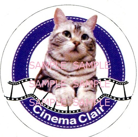 看板猫クレオの缶バッジ。