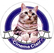 看板猫クレオの缶バッジ。