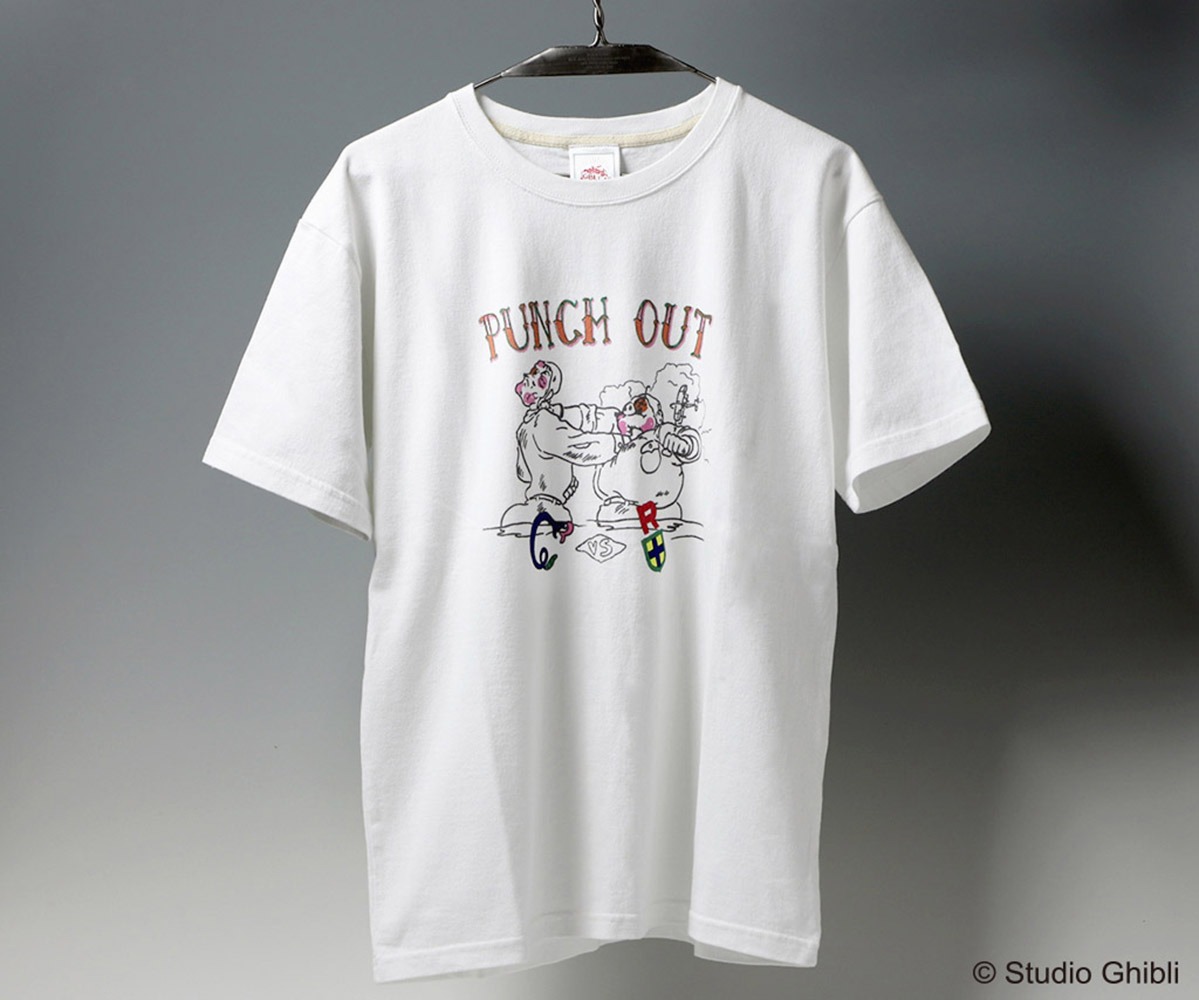 「紅の豚 Tシャツ クロスカウンター」（ピュアホワイト）