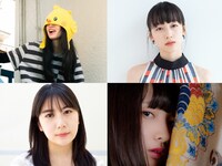 「はるちゃん、あのね」監督と出演者。左から時計回りに鳥皮ささみ、坂田莉咲、青矢修、今川宇宙。
