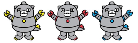 ちびメカゴジラの3兄弟。