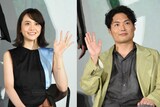 「癒しのこころみ～自分を好きになる方法～」完成披露試写会の様子。左から松井愛莉、八木将康。