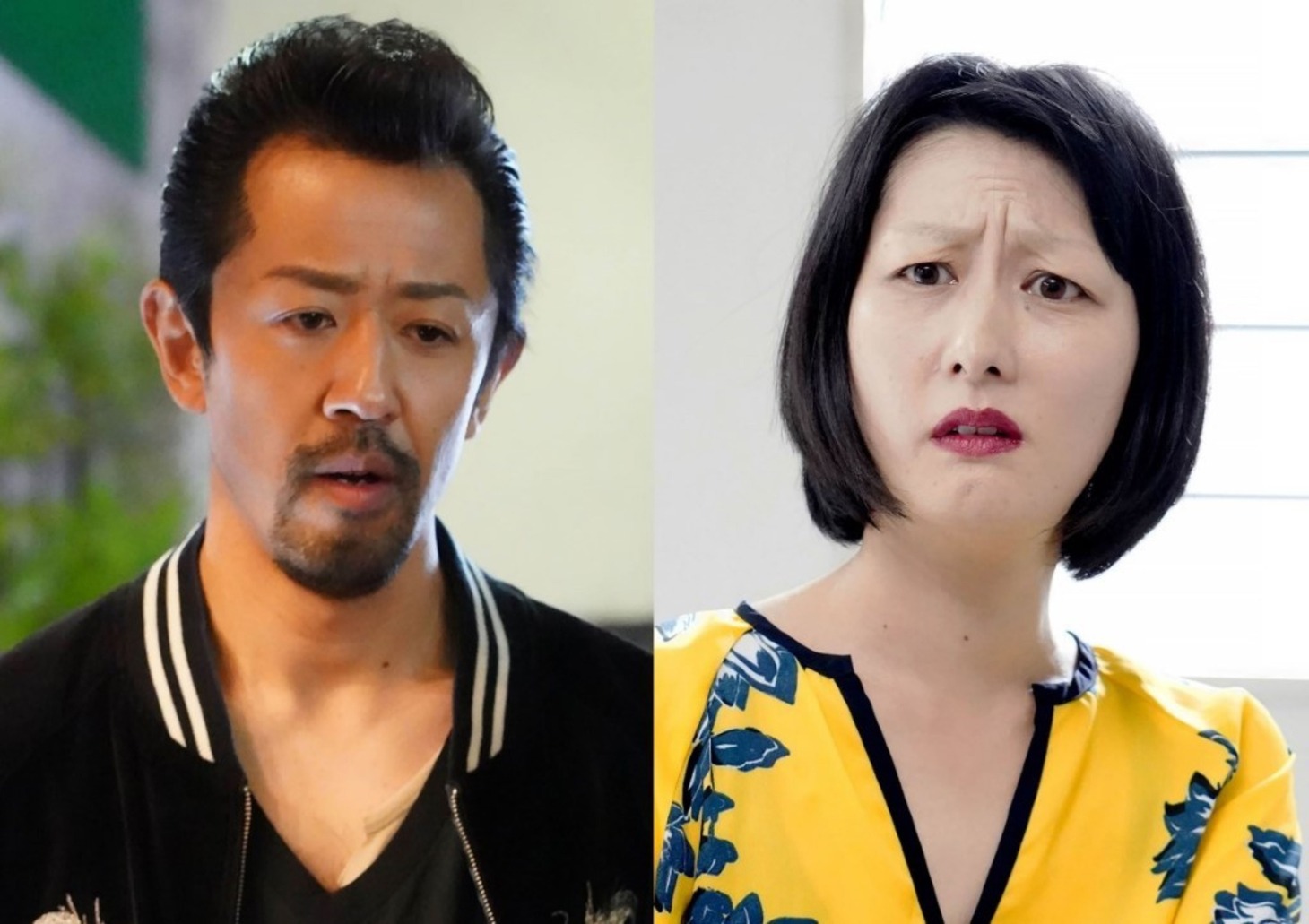 「ラストライン 刑事 岩倉剛」より、左から濱津隆之演じる本村健太、鳥居みゆき演じる高岩みどり。