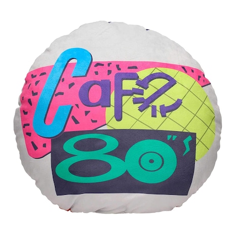 バック・トゥ・ザ・フューチャー / 80's Cafe ラウンド クッション（税込3520円）