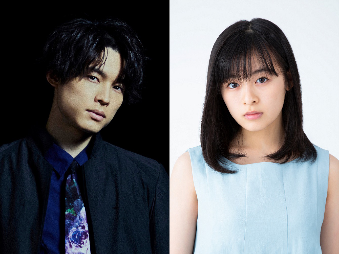 左から松村北斗、森七菜。