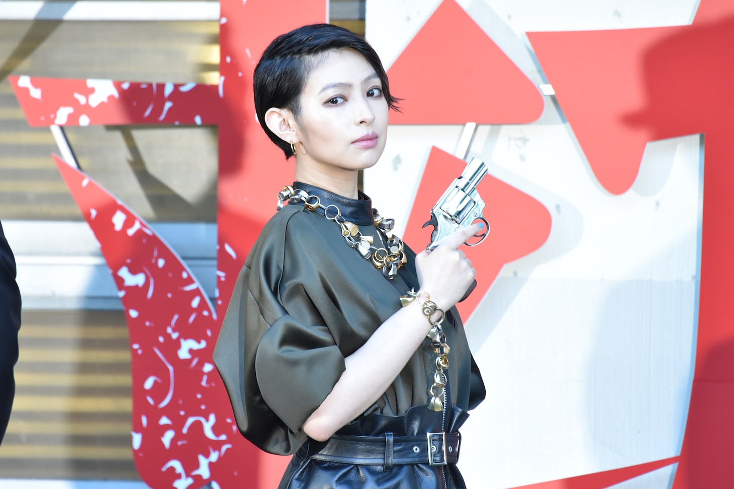 日南響子（「銃2020」の完成発表記者会見より）