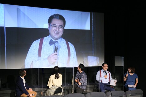 スクリーンに映し出された“五軽部”。