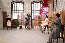 左から田中みな実、西野七瀬、長谷川京子、満島真之介。