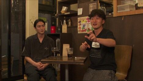 アフタートーク収録の様子。左から稲葉友、松居大悟。