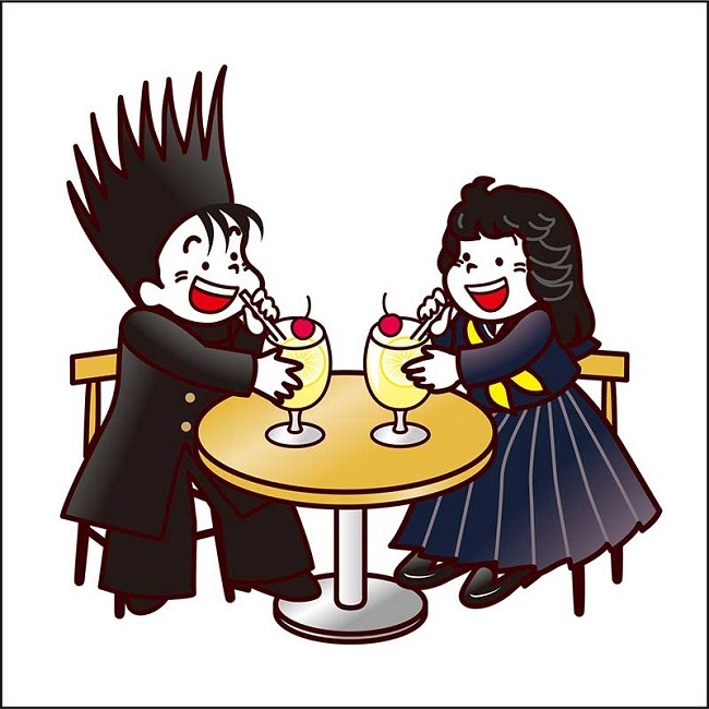 「ランチパック サテンのレモンスカッシュ味」のパッケージにプリントされるオリジナルイラスト。