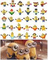 「ハッピーセット『ミニオンズ』」のおもちゃ30種。