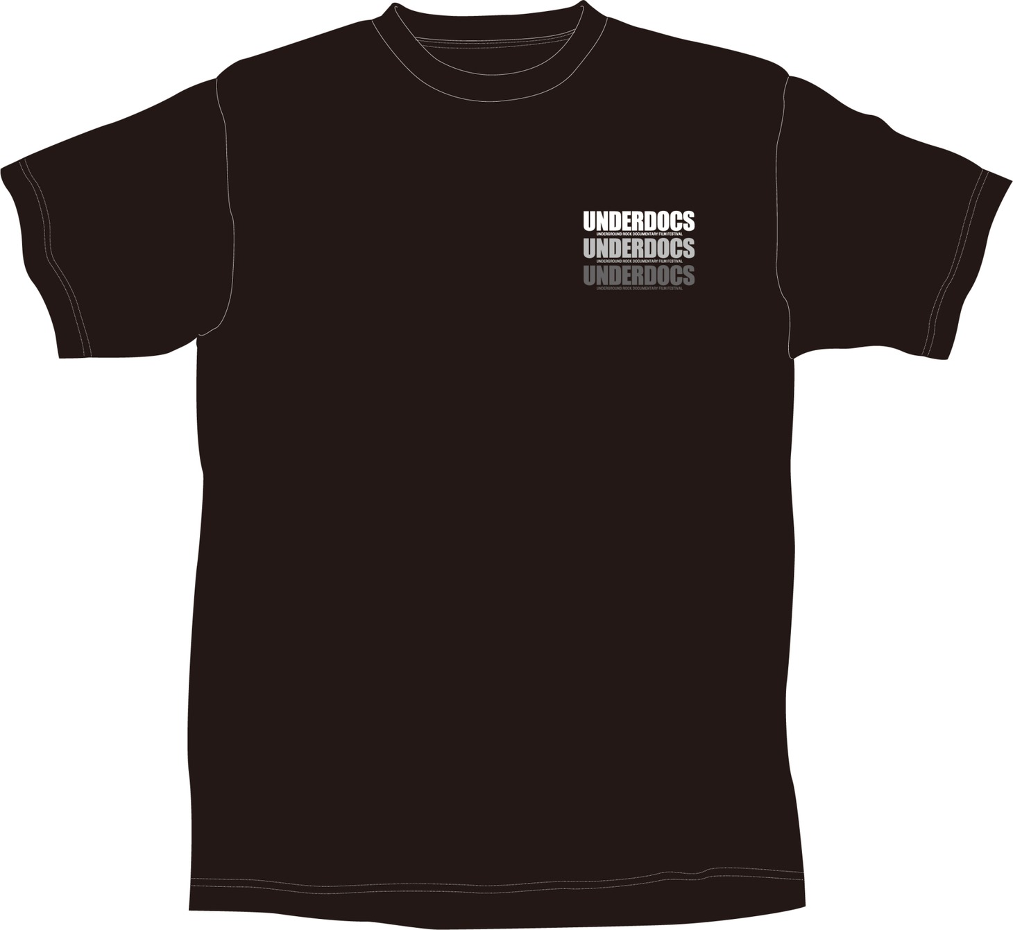 「UNDERDOCS」オフィシャルTシャツ（前面）