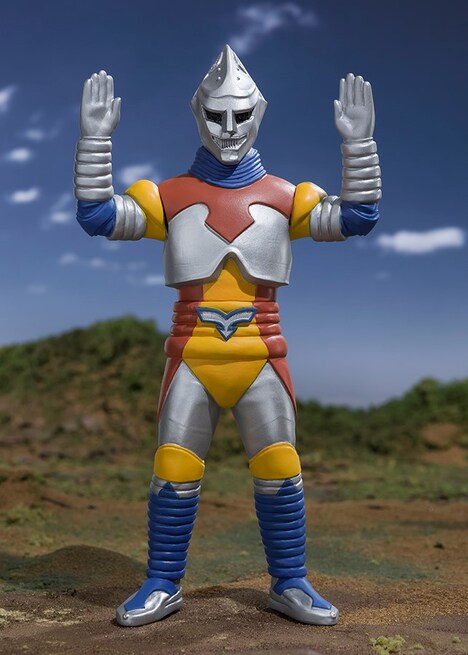 バンザイポーズ（飛行前ポーズ）のジェットジャガーソフビフィギュア