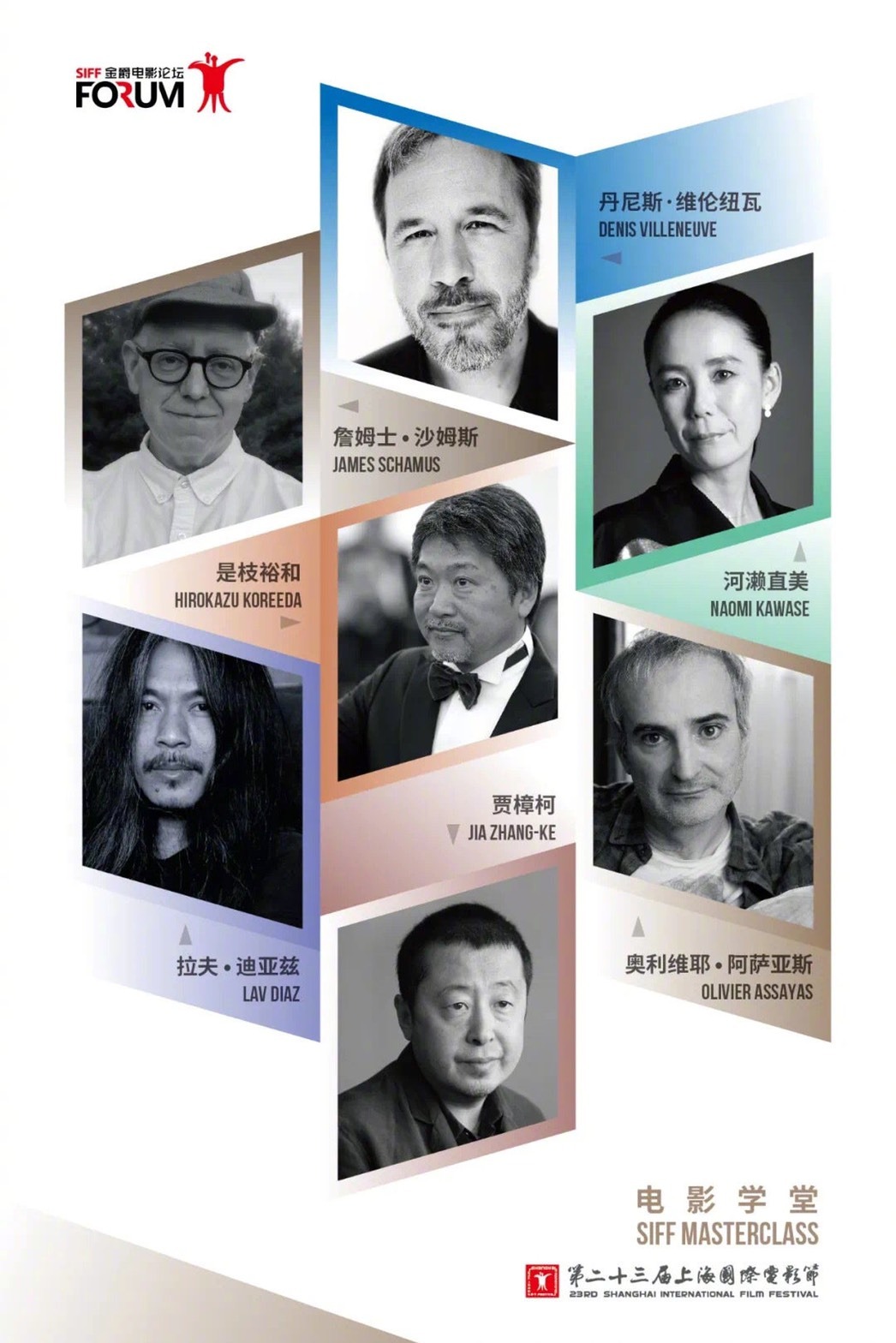 第23回上海国際映画祭マスタークラスのビジュアル。