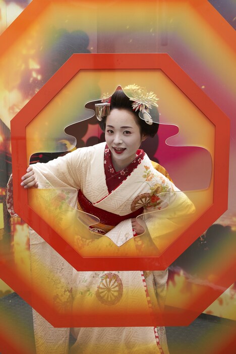 「エヴァンゲリオン京都基地」に設置されるフォトスポット。