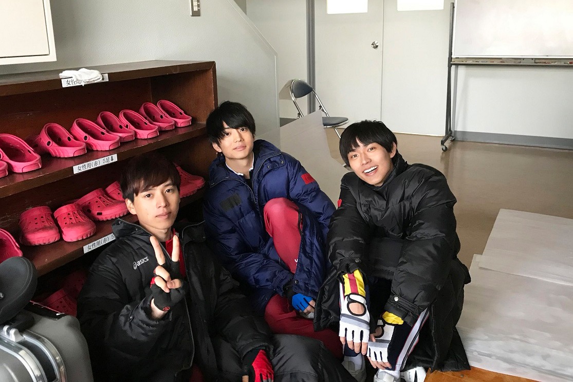 左から坂東龍汰、伊藤健太郎、永瀬廉。