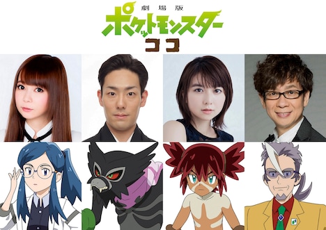 上段左から中川翔子、中村勘九郎、上白石萌歌、山寺宏一。下段左からカレン、ザルード、ココ、ゼッド博士。