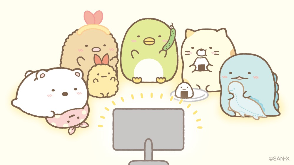 「おうちで映画すみっコ夏休み上映会」よこみぞゆり描き下ろしイラスト